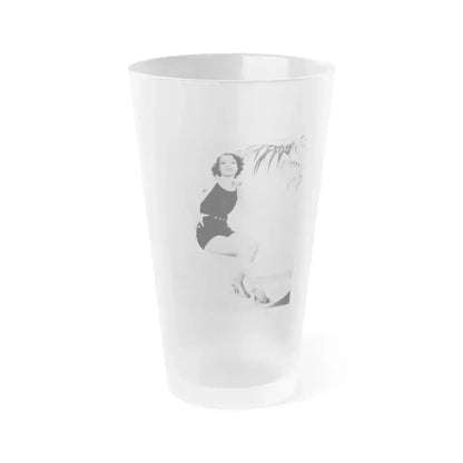 Ann Sheridan #217 (Vintage Female Icon) Frosted Pint Glass 16oz 16oz Frosted - Go Mug Yourself