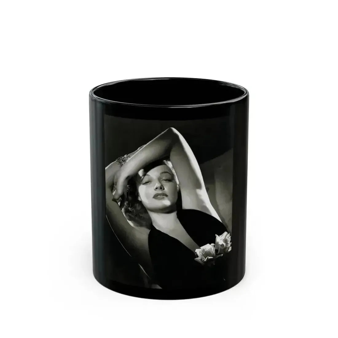 Ann Sheridan #218 (Vintage Female Icon) Black Coffee Mug 11oz - Go Mug Yourself