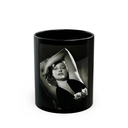 Ann Sheridan #218 (Vintage Female Icon) Black Coffee Mug 11oz - Go Mug Yourself