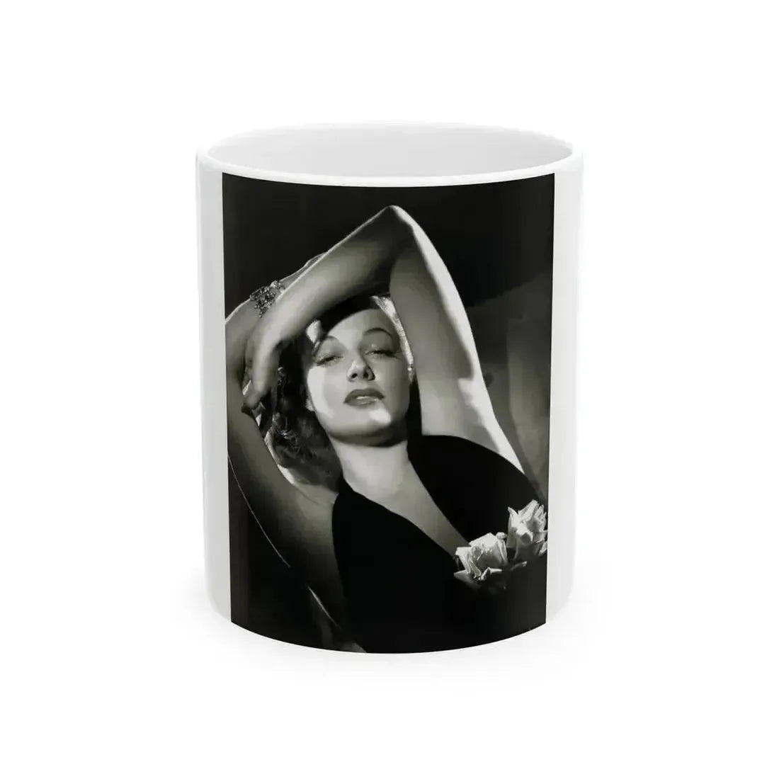 Ann Sheridan #218 (Vintage Female Icon) White Coffee Mug 11oz - Go Mug Yourself