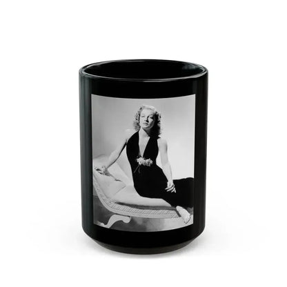 Ann Sheridan #219 (Vintage Female Icon) Black Coffee Mug 15oz - Go Mug Yourself