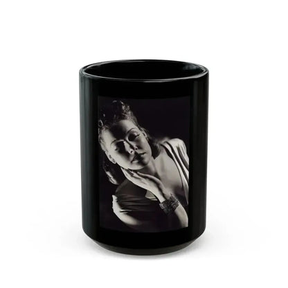 Ann Sheridan #220 (Vintage Female Icon) Black Coffee Mug 15oz - Go Mug Yourself