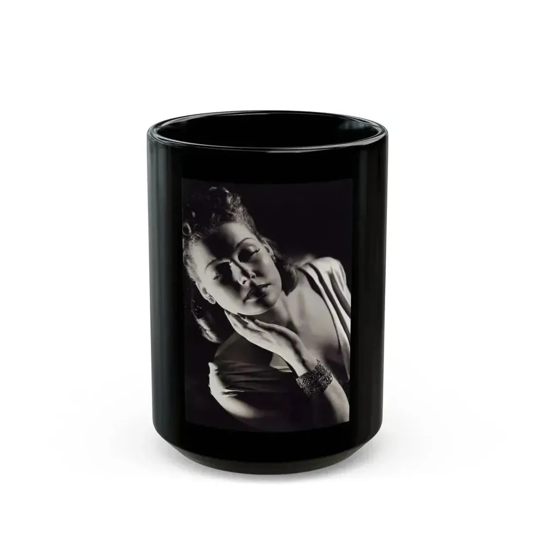 Ann Sheridan #220 (Vintage Female Icon) Black Coffee Mug 15oz - Go Mug Yourself