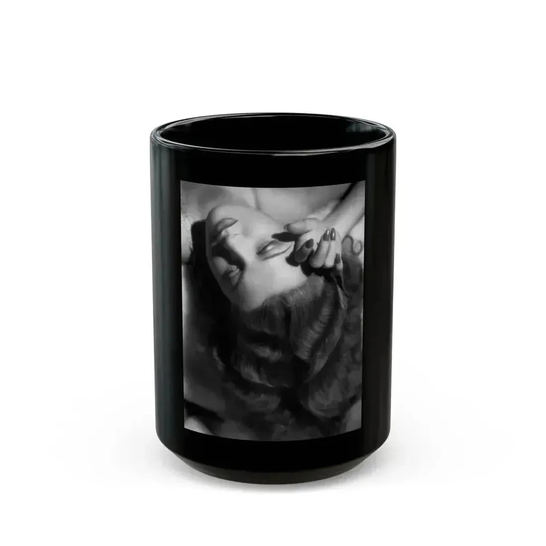 Ann Sheridan #221 (Vintage Female Icon) Black Coffee Mug 15oz - Go Mug Yourself