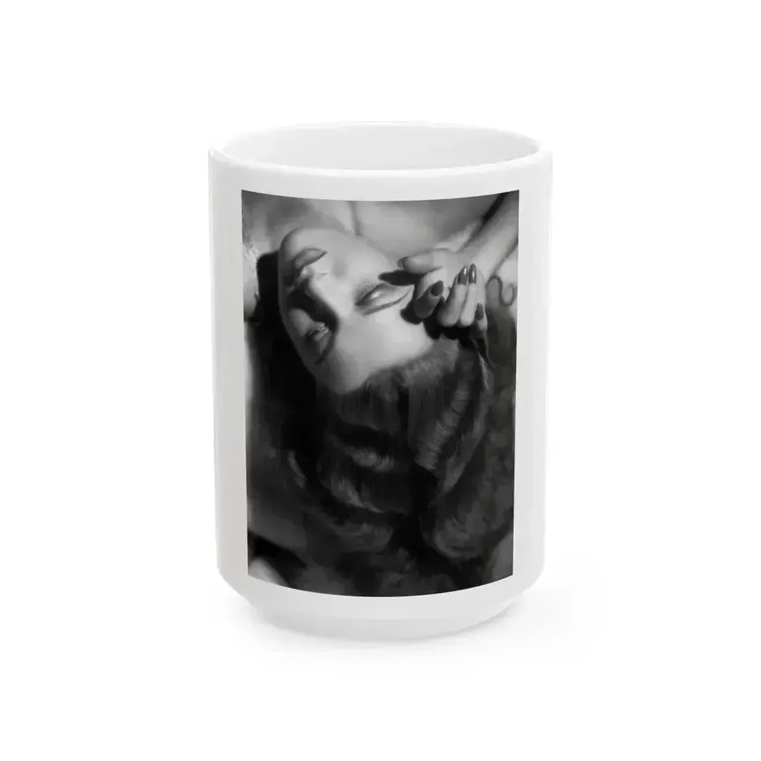 Ann Sheridan #221 (Vintage Female Icon) White Coffee Mug 15oz - Go Mug Yourself