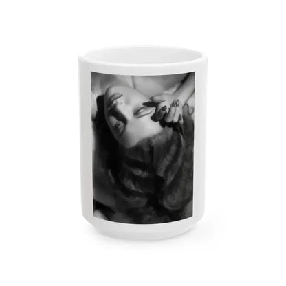 Ann Sheridan #221 (Vintage Female Icon) White Coffee Mug 15oz - Go Mug Yourself