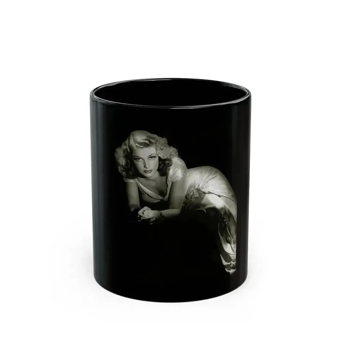 Ann Sheridan #222 (Vintage Female Icon) Black Coffee Mug 11oz - Go Mug Yourself
