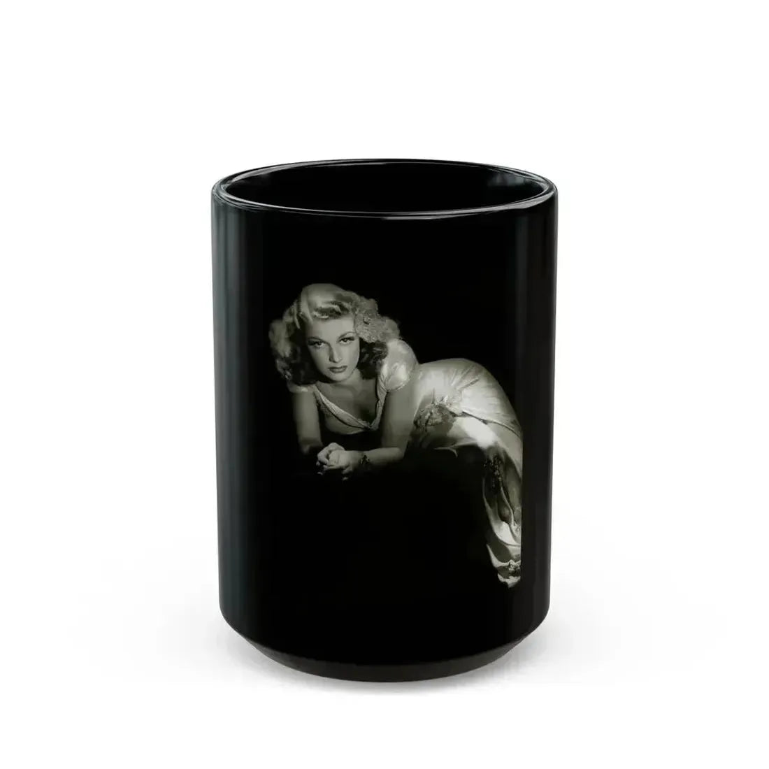 Ann Sheridan #222 (Vintage Female Icon) Black Coffee Mug 15oz - Go Mug Yourself