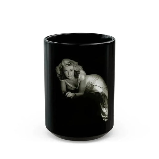 Ann Sheridan #222 (Vintage Female Icon) Black Coffee Mug 15oz - Go Mug Yourself