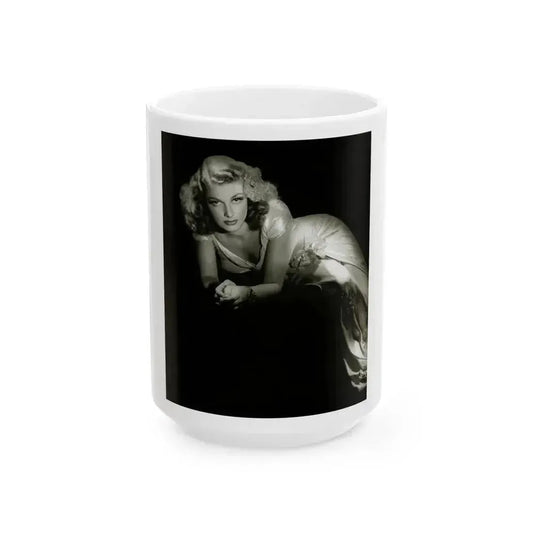 Ann Sheridan #222 (Vintage Female Icon) White Coffee Mug 15oz - Go Mug Yourself