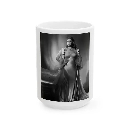 Ann Sheridan #228 (Vintage Female Icon) White Coffee Mug 15oz - Go Mug Yourself