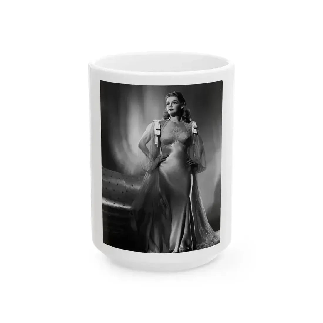 Ann Sheridan #228 (Vintage Female Icon) White Coffee Mug 15oz - Go Mug Yourself
