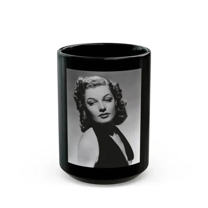 Ann Sheridan #238 (Vintage Female Icon) Black Coffee Mug 15oz - Go Mug Yourself