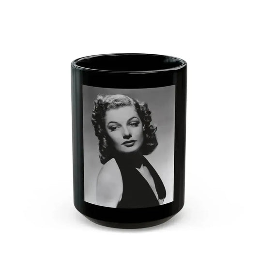 Ann Sheridan #238 (Vintage Female Icon) Black Coffee Mug 15oz - Go Mug Yourself