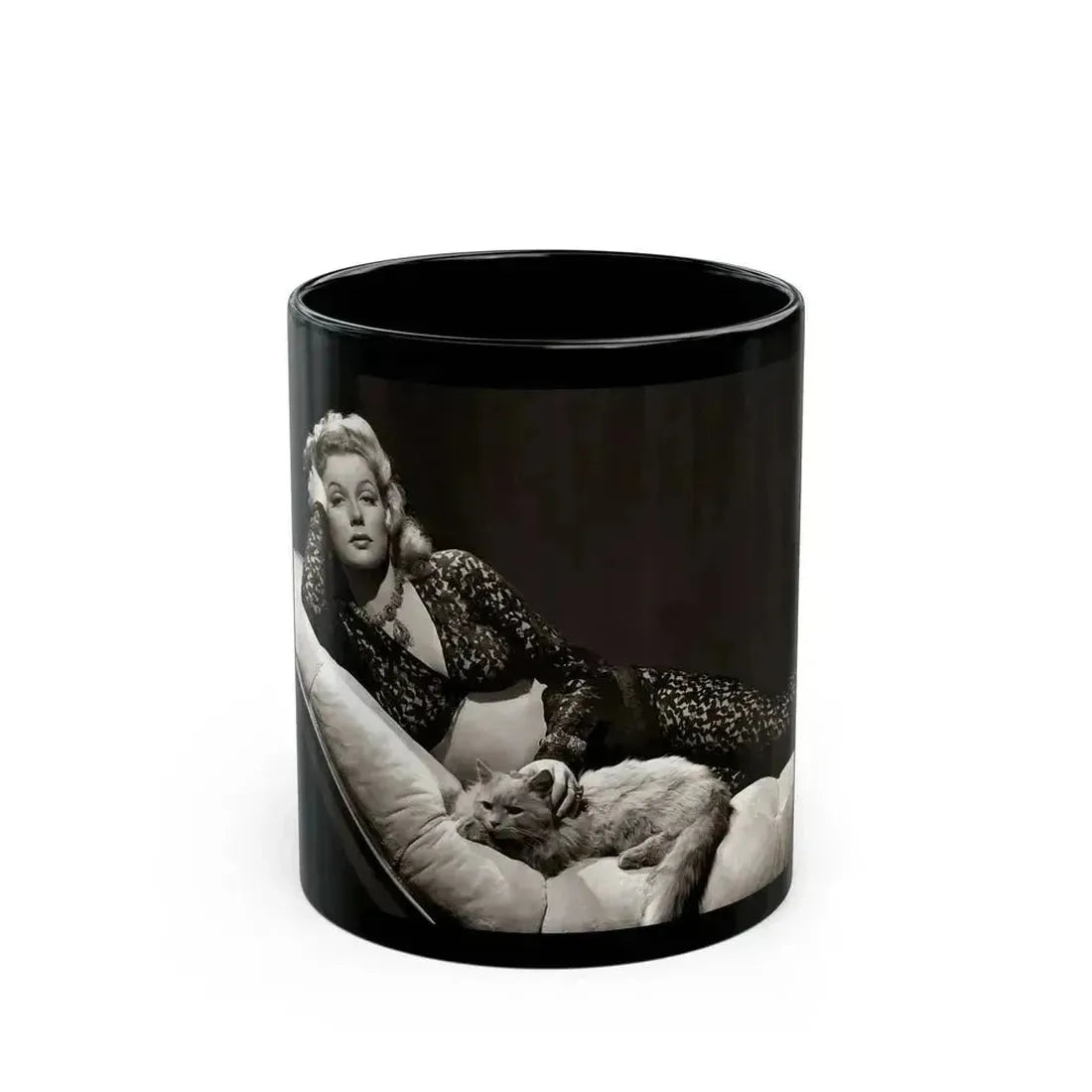 Ann Sheridan #244 (Vintage Female Icon) Black Coffee Mug 11oz - Go Mug Yourself