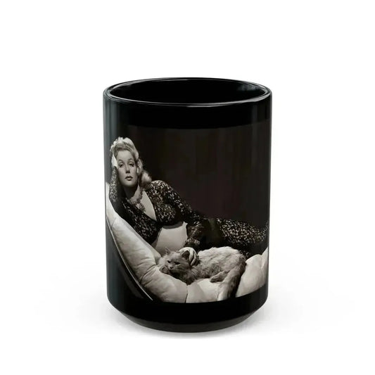 Ann Sheridan #244 (Vintage Female Icon) Black Coffee Mug 15oz - Go Mug Yourself