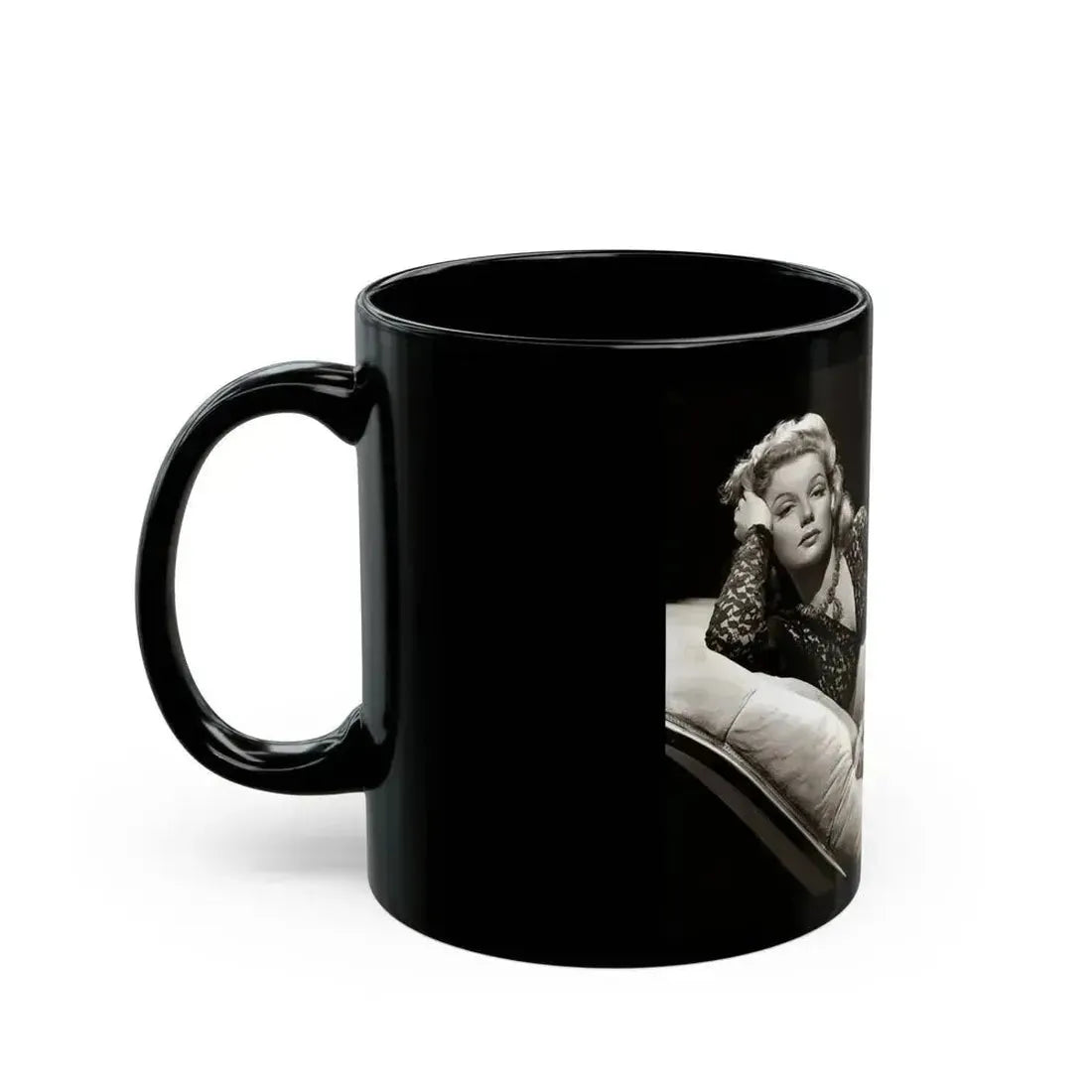 Ann Sheridan #244 (Vintage Female Icon) Black Coffee Mug - Go Mug Yourself