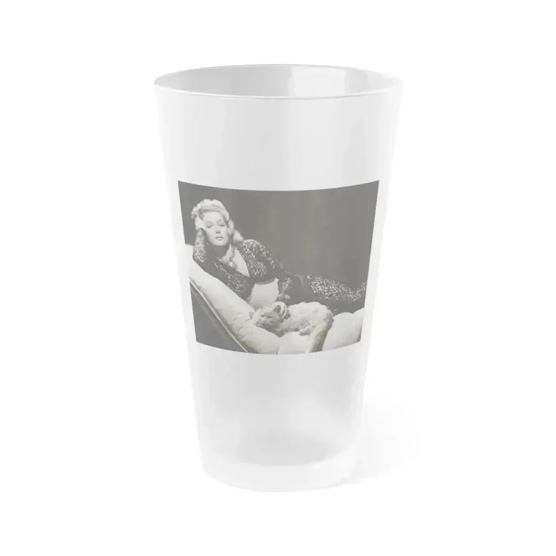 Ann Sheridan #244 (Vintage Female Icon) Frosted Pint Glass 16oz 16oz Frosted - Go Mug Yourself