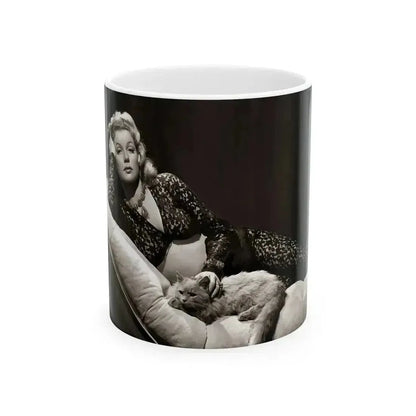 Ann Sheridan #244 (Vintage Female Icon) White Coffee Mug 11oz - Go Mug Yourself