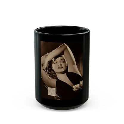 Ann Sheridan #248 (Vintage Female Icon) Black Coffee Mug 15oz - Go Mug Yourself