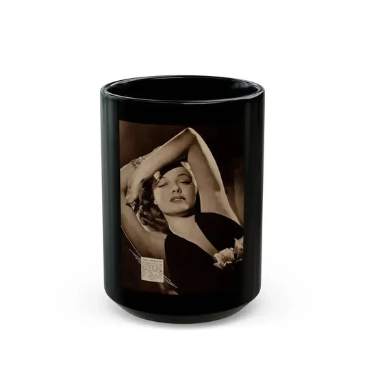 Ann Sheridan #248 (Vintage Female Icon) Black Coffee Mug 15oz - Go Mug Yourself