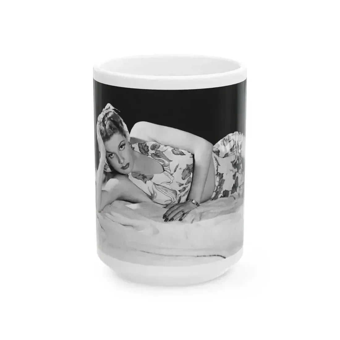 Ann Sheridan #255 (Vintage Female Icon) White Coffee Mug 15oz - Go Mug Yourself