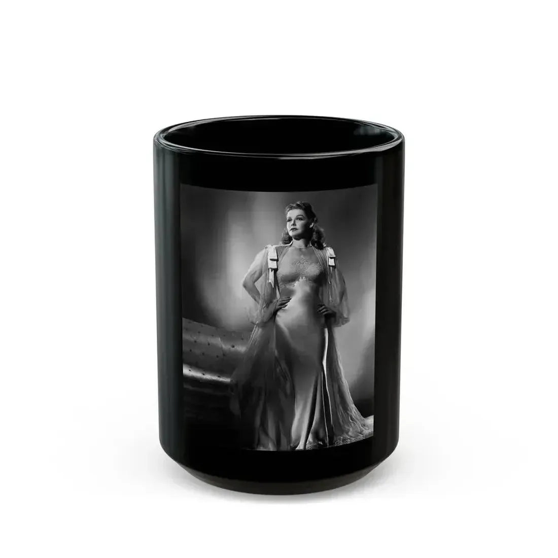 Ann Sheridan #265 (Vintage Female Icon) Black Coffee Mug 15oz - Go Mug Yourself