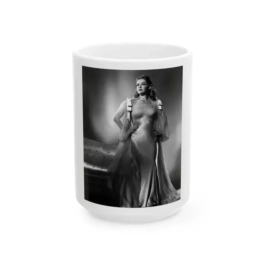 Ann Sheridan #265 (Vintage Female Icon) White Coffee Mug 15oz - Go Mug Yourself