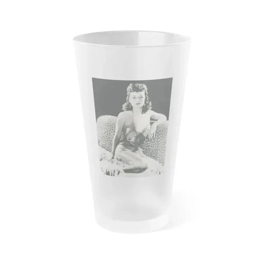 Ann Sheridan #275 (Vintage Female Icon) Frosted Pint Glass 16oz 16oz Frosted - Go Mug Yourself
