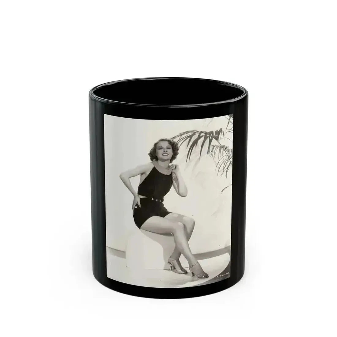 Ann Sheridan #277 (Vintage Female Icon) Black Coffee Mug 11oz - Go Mug Yourself
