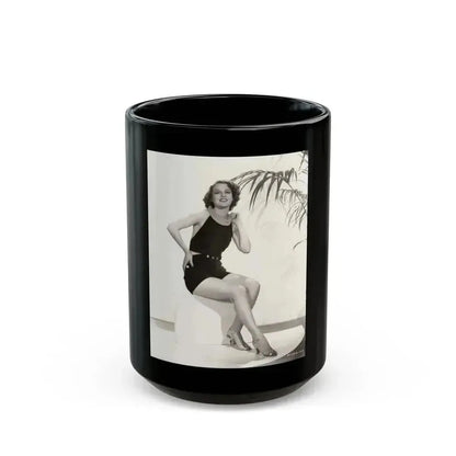 Ann Sheridan #277 (Vintage Female Icon) Black Coffee Mug 15oz - Go Mug Yourself