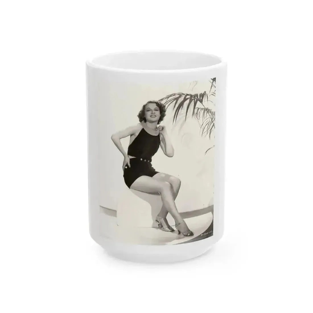 Ann Sheridan #277 (Vintage Female Icon) White Coffee Mug 15oz - Go Mug Yourself