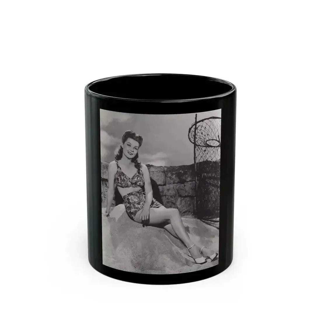 Ann Sheridan #283 (Vintage Female Icon) Black Coffee Mug 11oz - Go Mug Yourself