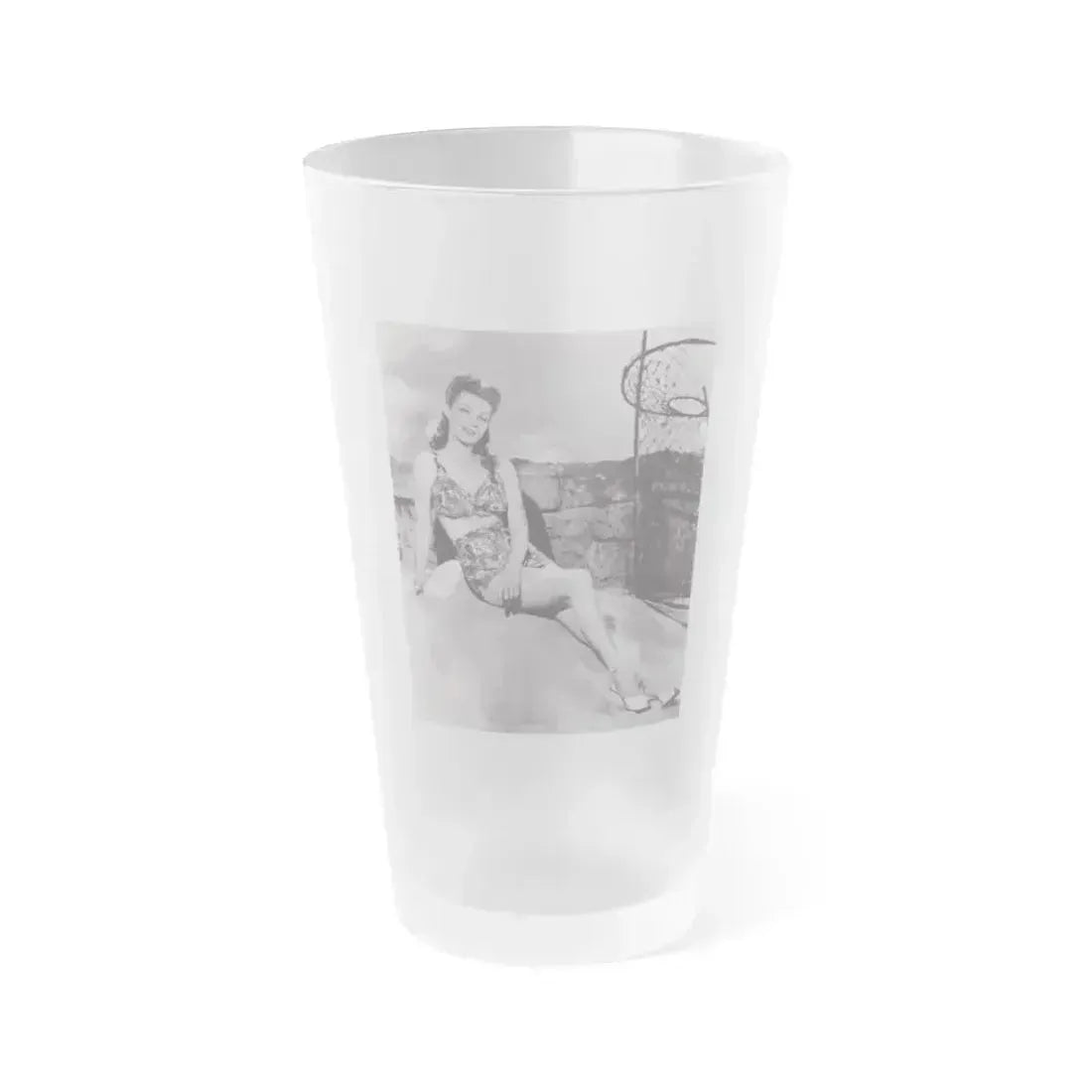 Ann Sheridan #283 (Vintage Female Icon) Frosted Pint Glass 16oz 16oz Frosted - Go Mug Yourself