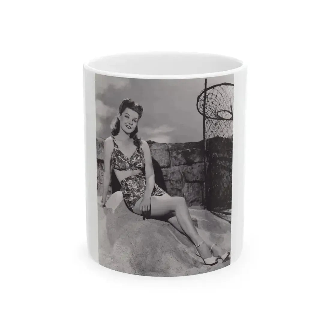 Ann Sheridan #283 (Vintage Female Icon) White Coffee Mug 11oz - Go Mug Yourself