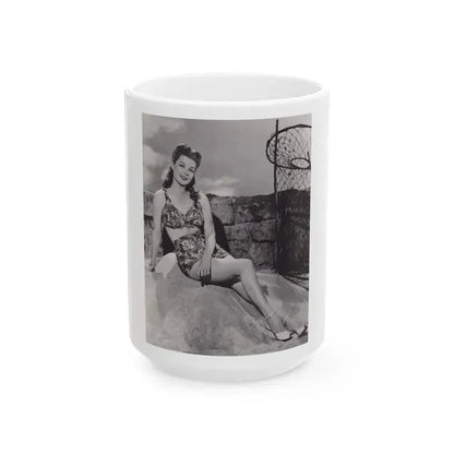 Ann Sheridan #283 (Vintage Female Icon) White Coffee Mug 15oz - Go Mug Yourself