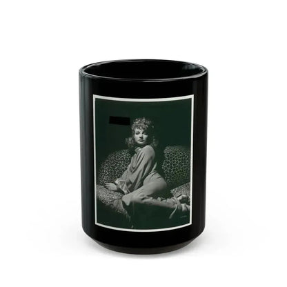 Ann Sheridan #67 (Vintage Female Icon) Black Coffee Mug 15oz - Go Mug Yourself