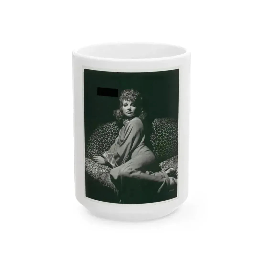 Ann Sheridan #67 (Vintage Female Icon) White Coffee Mug 15oz - Go Mug Yourself