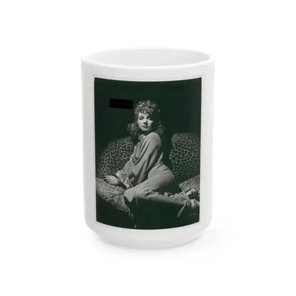 Ann Sheridan #67 (Vintage Female Icon) White Coffee Mug 15oz - Go Mug Yourself