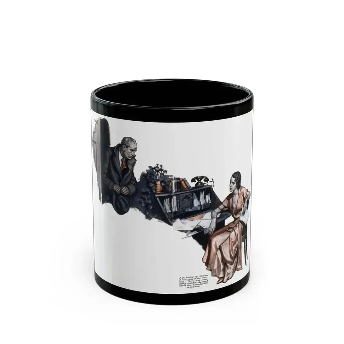 Ann Vickers (1), Redbook, December 1932 - Black Coffee Mug 11oz - Go Mug Yourself