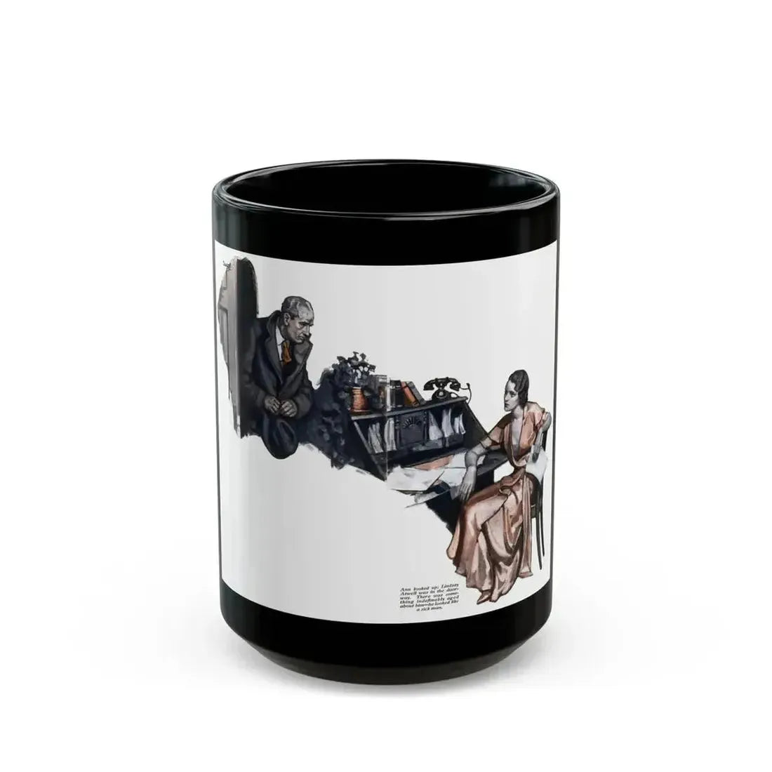 Ann Vickers (1), Redbook, December 1932 - Black Coffee Mug 15oz - Go Mug Yourself