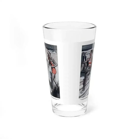 Ann Vickers (2), Redbook, December 1932 (Magazine Illustration) Pint Glass 16oz 16oz - Go Mug Yourself