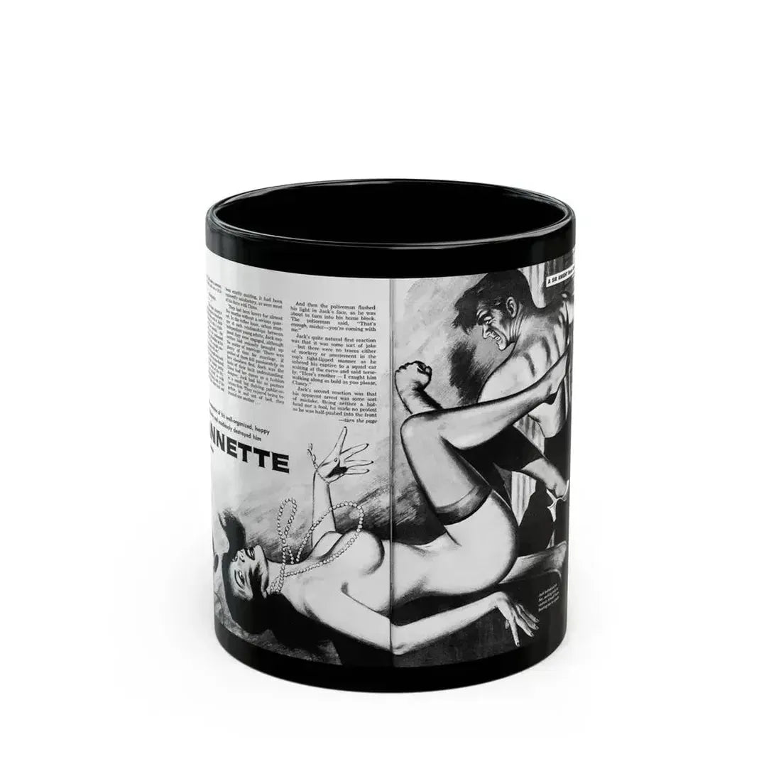 Annette, Sir Knight magazine, No. 7, 1959 - Black Coffee Mug 11oz - Go Mug Yourself