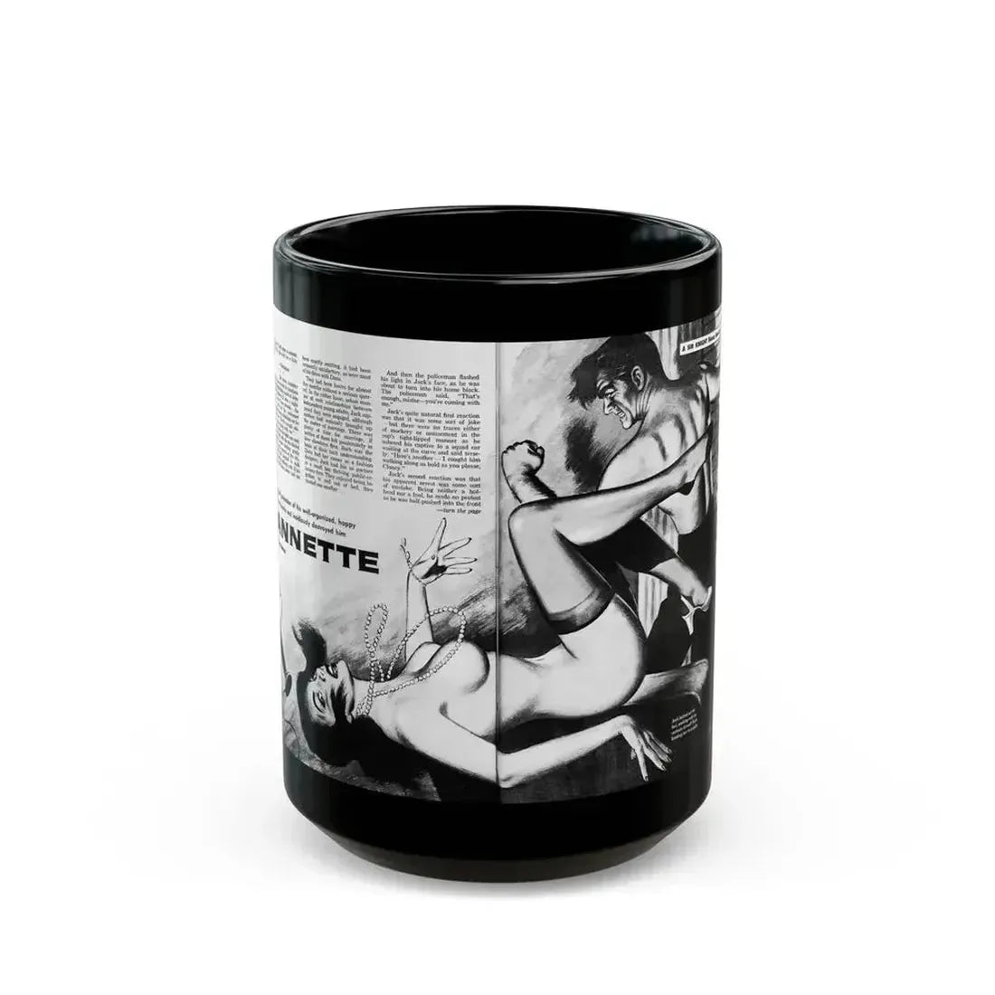 Annette, Sir Knight magazine, No. 7, 1959 - Black Coffee Mug 15oz - Go Mug Yourself