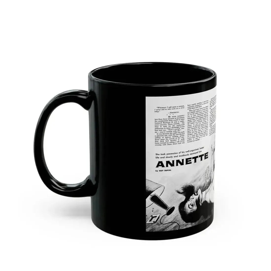 Annette, Sir Knight magazine, No. 7, 1959 - Black Coffee Mug - Go Mug Yourself