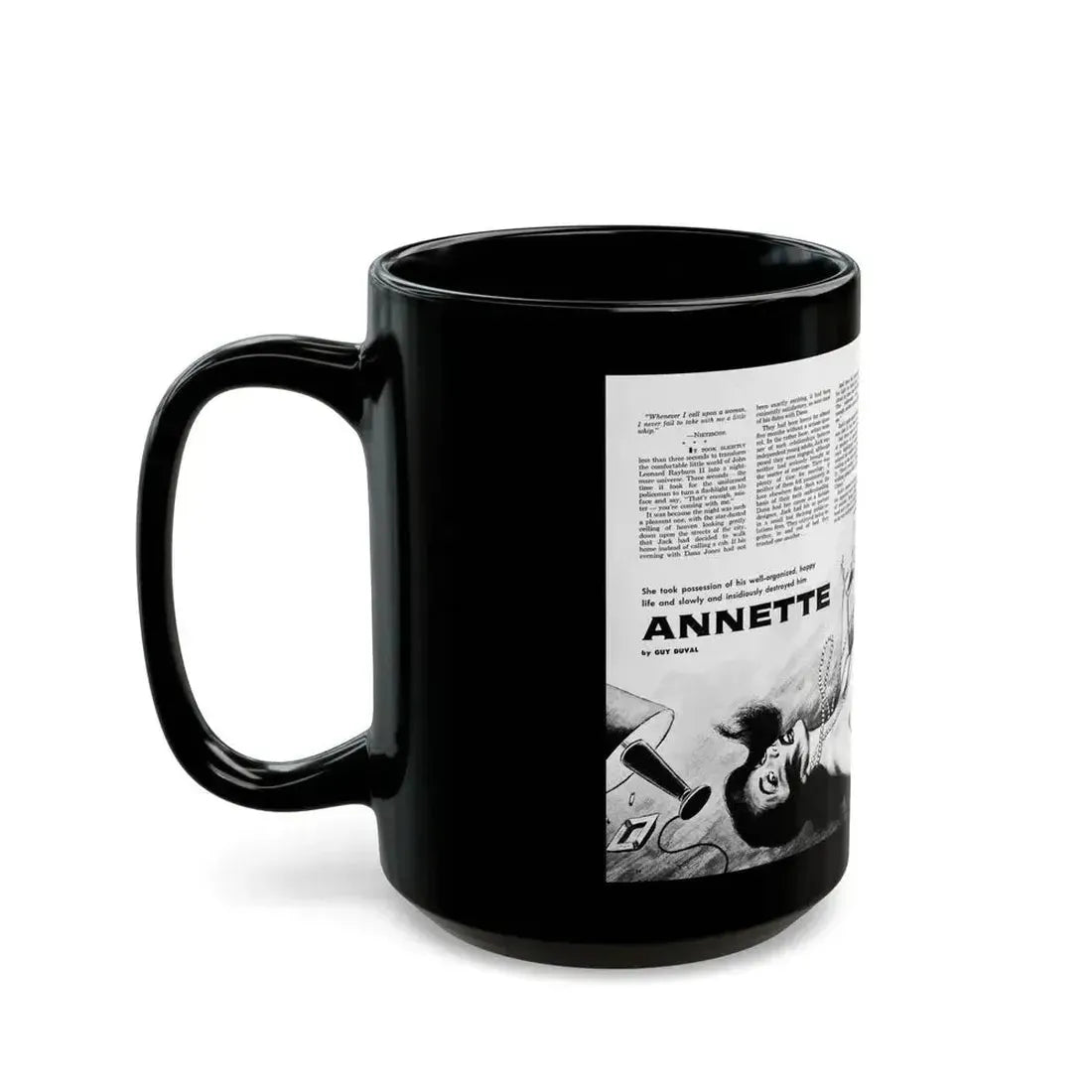 Annette, Sir Knight magazine, No. 7, 1959 - Black Coffee Mug - Go Mug Yourself