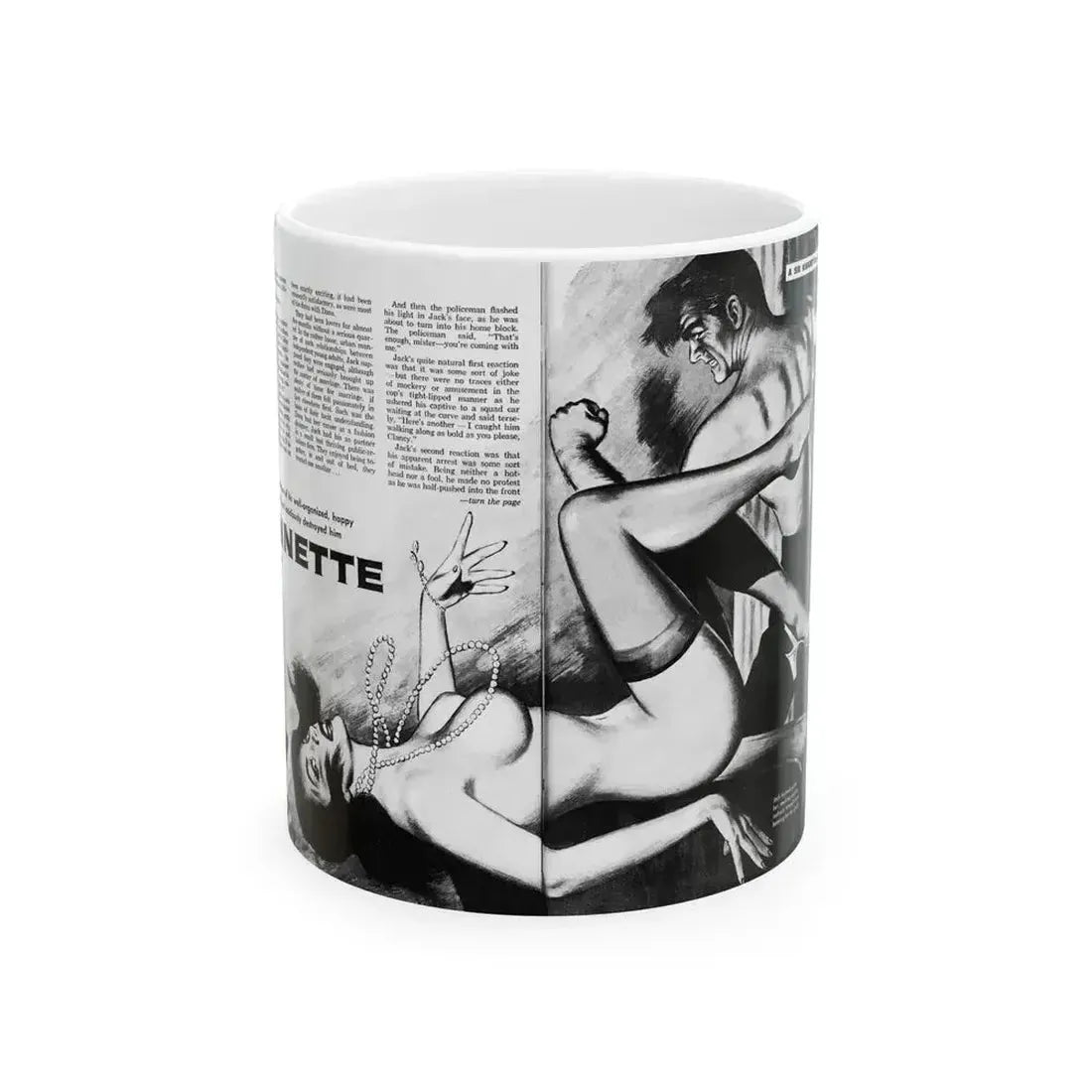 Annette, Sir Knight magazine, No. 7, 1959 - White Coffee Mug 11oz - Go Mug Yourself