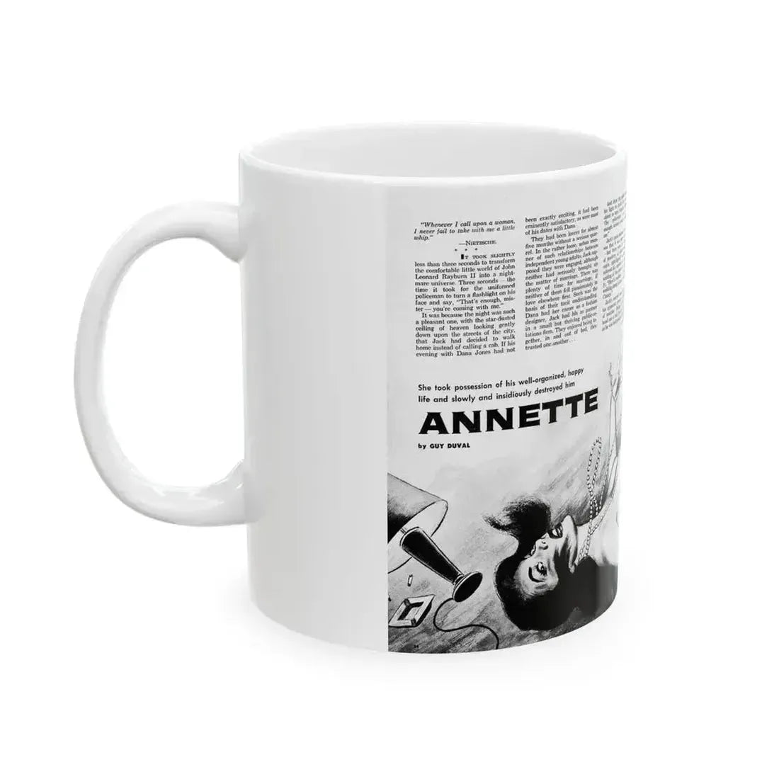 Annette, Sir Knight magazine, No. 7, 1959 - White Coffee Mug - Go Mug Yourself