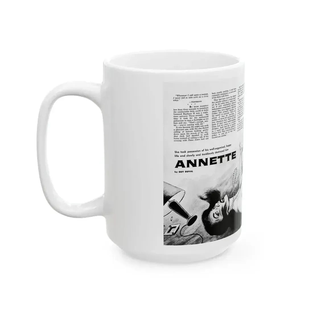 Annette, Sir Knight magazine, No. 7, 1959 - White Coffee Mug - Go Mug Yourself