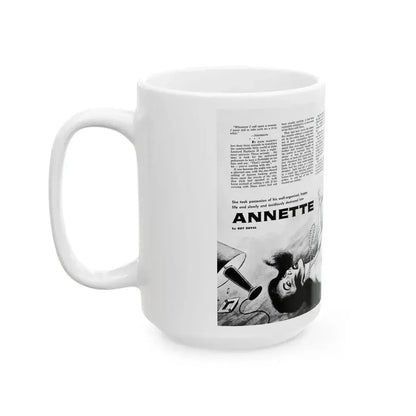 Annette, Sir Knight magazine, No. 7, 1959 - White Coffee Mug - Go Mug Yourself